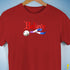 Believe Drag Pride Flag Jingle Bell Premium Unisex T-Shirt - Red